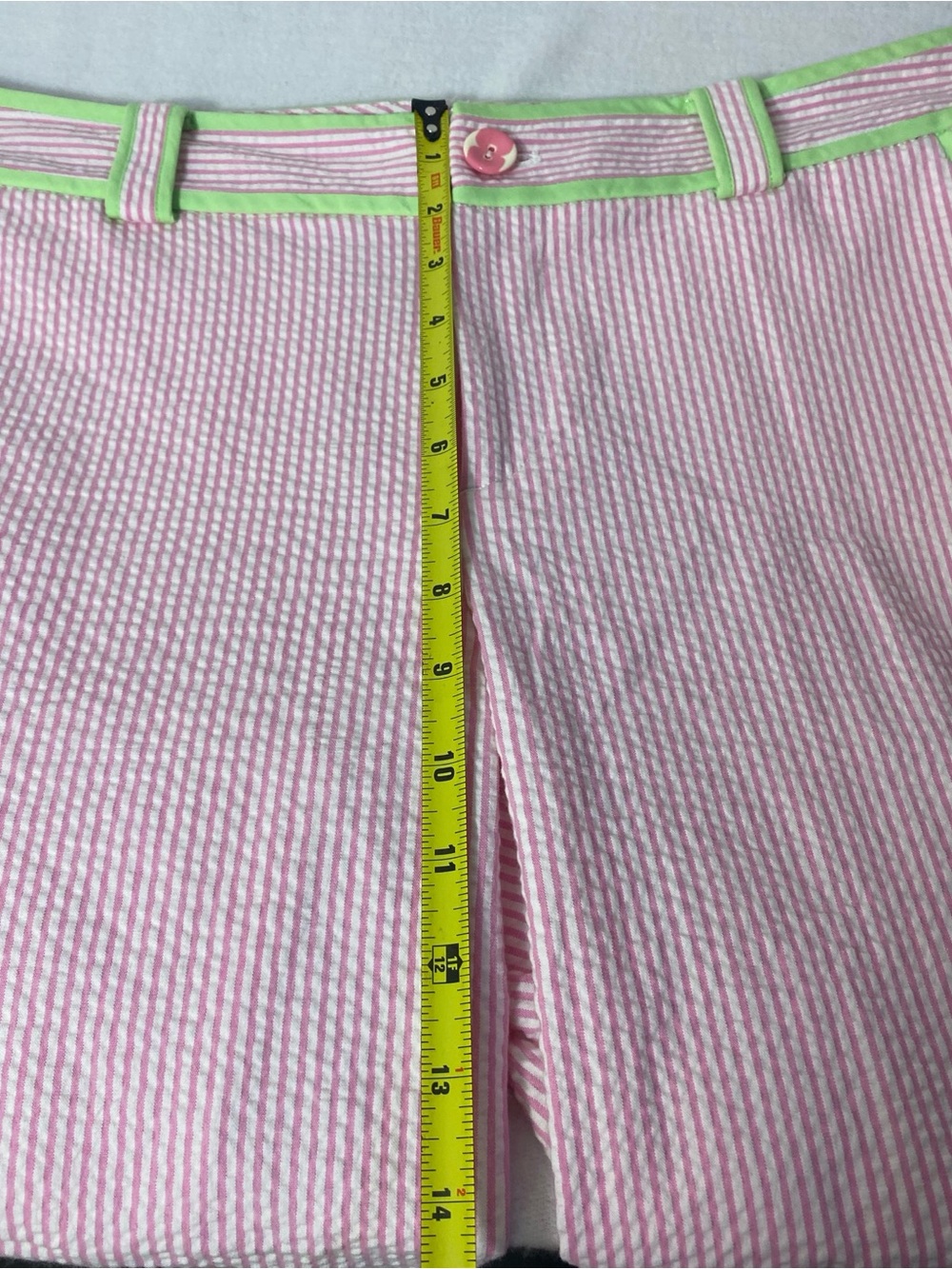 Lilly Pulitzer VINTAGE WHITE LABEL Pink White Stripe 2 Piece Set Top Capri 6 - Picture 12 of 15